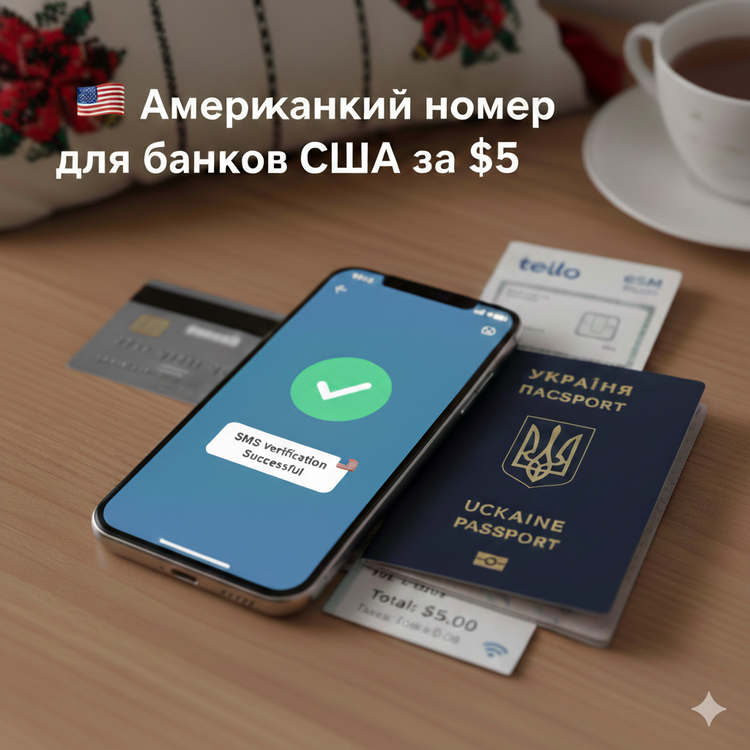 Американский номер для банков США за $5 в месяц: Пошаговая инструкция (2026)