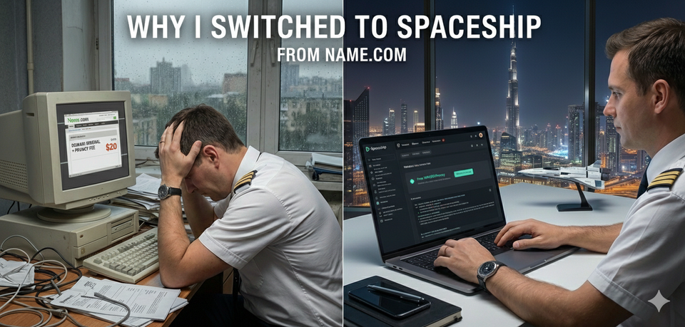 Почему я перевёл свои домены на Spaceship и закрыл вкладку Name.com