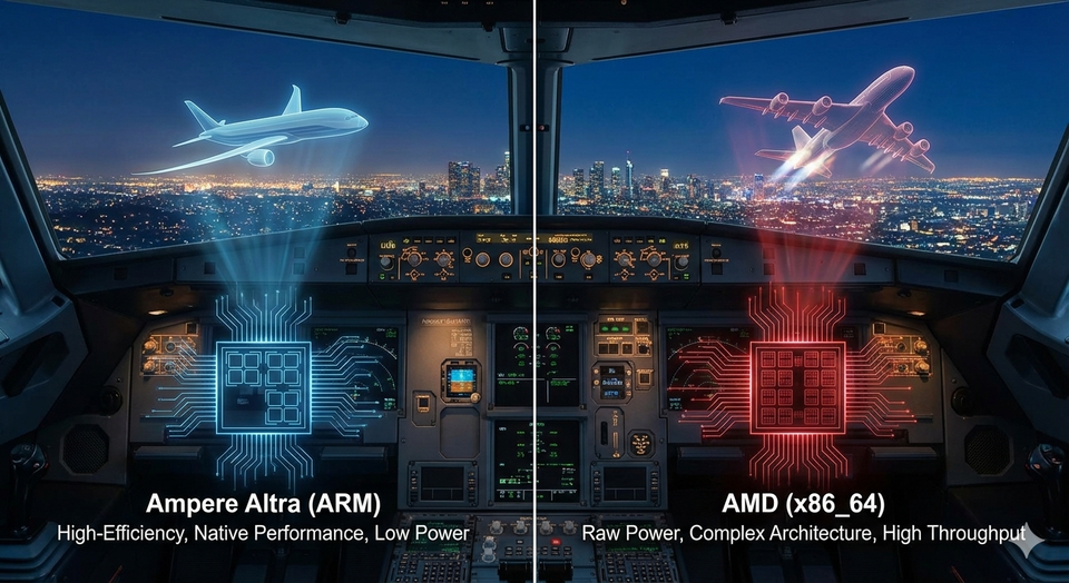 Ampere Altra (ARM) или AMD (x86_64)