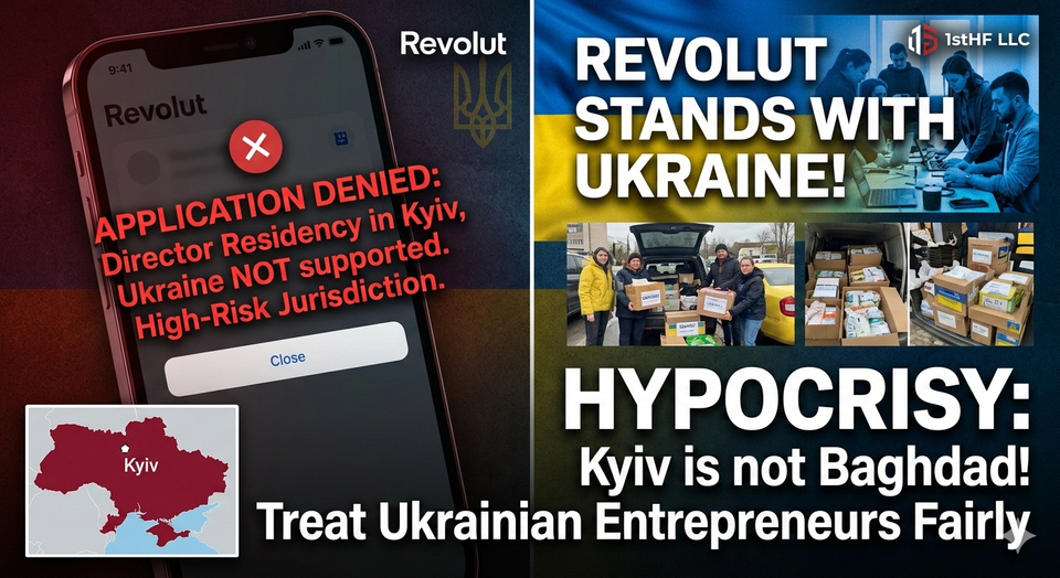 @Revolut, is Kyiv a "Financial No-Go Zone"? Stop the Discrimination Against Ukrainian Founders.
