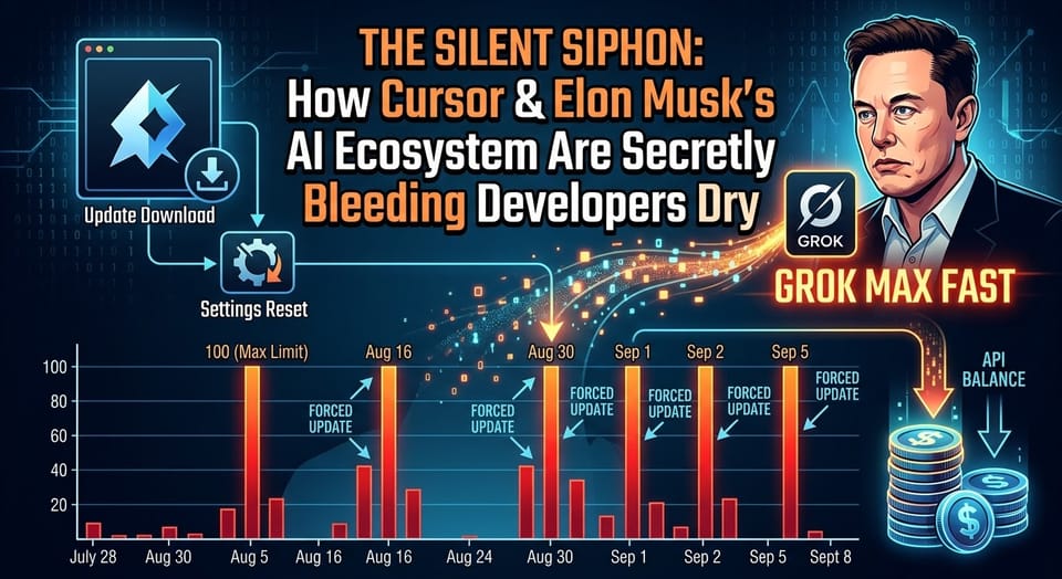 The Silent Siphon: How Cursor and Elon Musk’s AI Ecosystem Are Secretly Bleeding Developers Dry